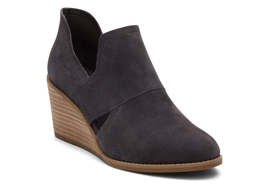 Toms Kallie Wedge Cutout Stiefeletten Damen Grau Schweiz | Bestellen Schweiz821-976