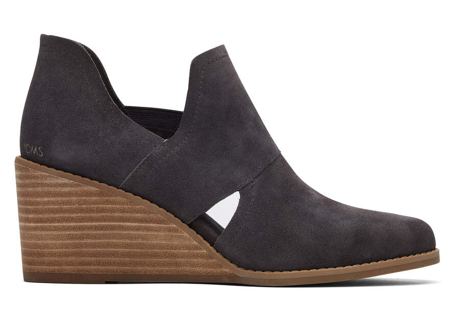 Toms Kallie Wedge Cutout Stiefeletten Damen Grau Schweiz | Bestellen Schweiz821-976