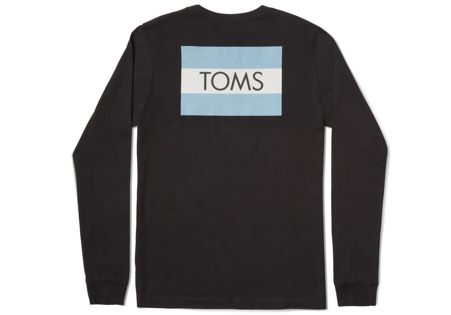 Toms Logo Long Sleeve Tee T-shirts Damen Schwarz Schweiz | Bestellen Schweiz776-538