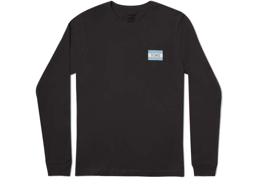 Toms Logo Long Sleeve Tee T-shirts Herren Schwarz Schweiz | Bestellen Schweiz757-928