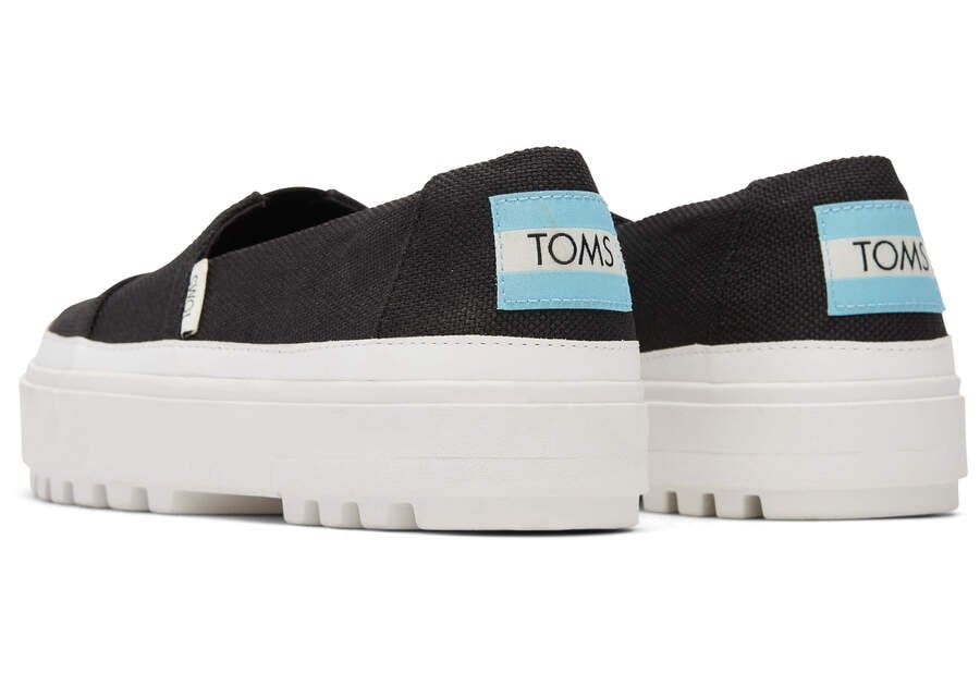 Toms Lug Plattform Slip On Sneakers Damen Schwarz Schweiz | Bestellen Schweiz672-233