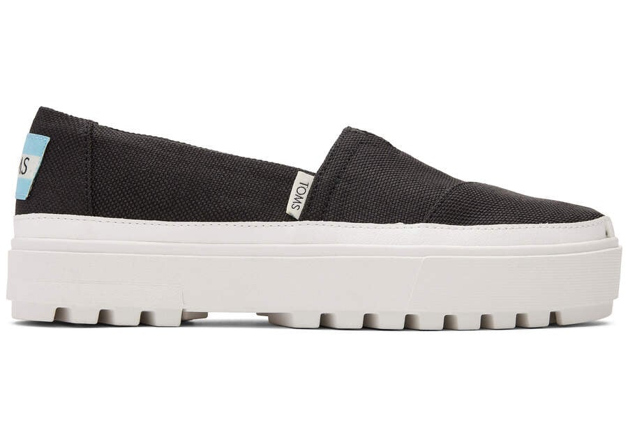 Toms Lug Plattform Slip On Sneakers Damen Schwarz Schweiz | Bestellen Schweiz672-233