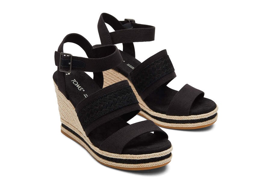 Toms Madelyn Wedge Sandal Sandalen Damen Schwarz Schweiz | Bestellen Schweiz944-768