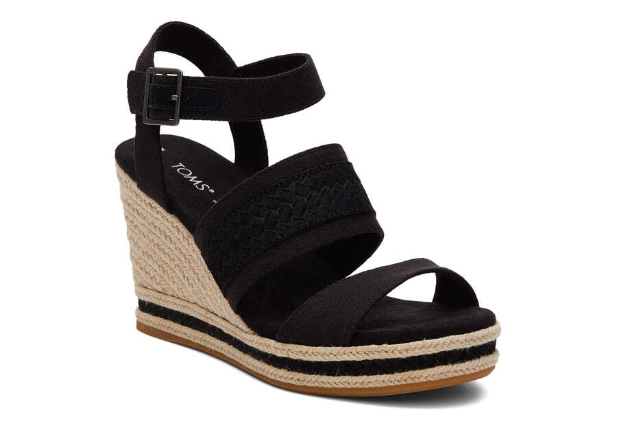 Toms Madelyn Wedge Sandal Sandalen Damen Schwarz Schweiz | Bestellen Schweiz944-768