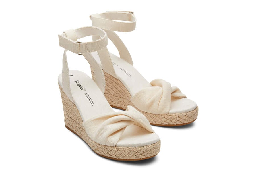 Toms Marisela Wedge Sandal Sandalen Damen Weiß Schweiz | Bestellen Schweiz985-763