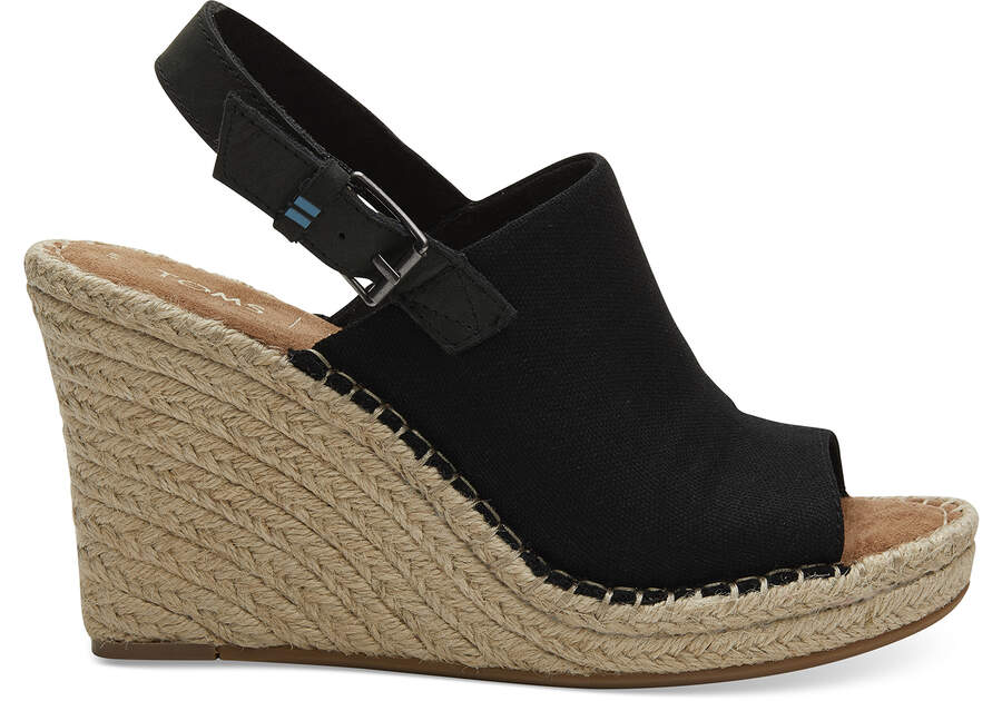 Toms Monica Wedge Heel Hohe Schuhe Damen Schwarz Schweiz | Bestellen Schweiz931-796