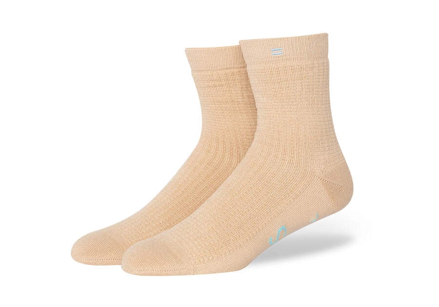 Toms Quarter Crew Socks Socken Damen Braun Schweiz | Bestellen Schweiz349-770