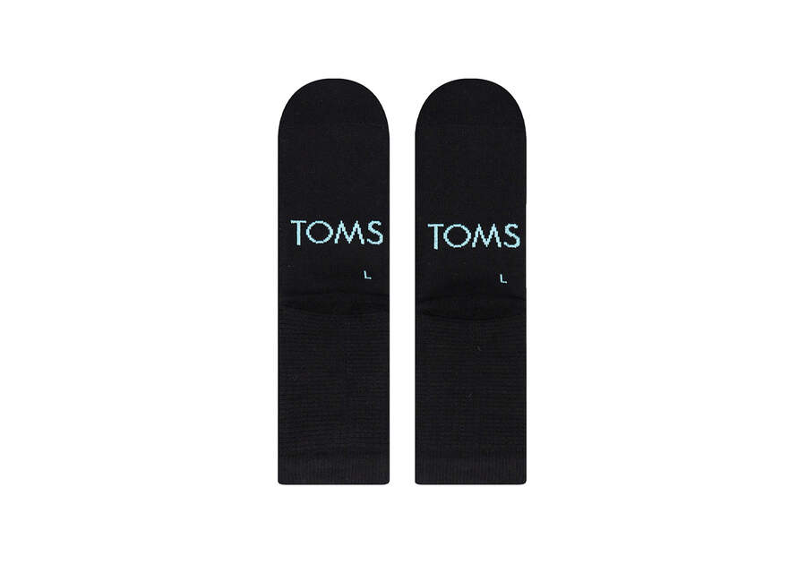 Toms Quarter Crew Socks Socken Damen Schwarz Schweiz | Bestellen Schweiz542-977