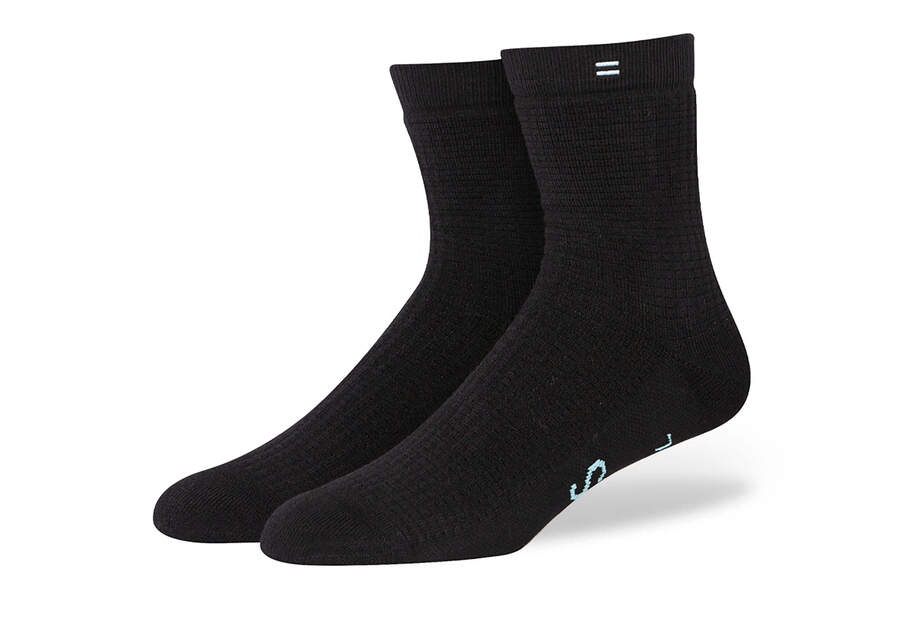 Toms Quarter Crew Socks Socken Damen Schwarz Schweiz | Bestellen Schweiz542-977