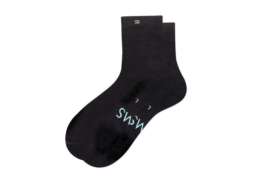 Toms Quarter Crew Socks Socken Damen Schwarz Schweiz | Bestellen Schweiz542-977