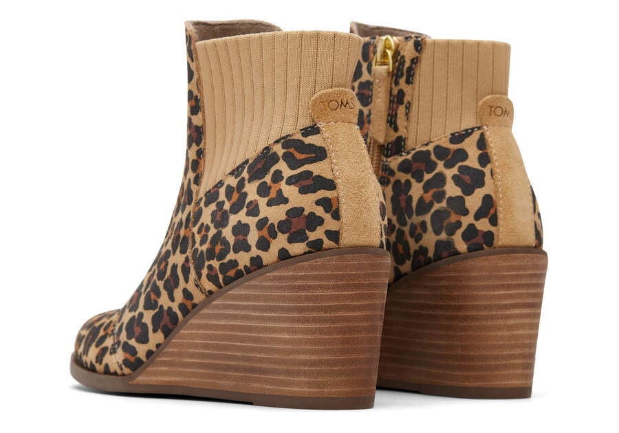 Toms Sadie Boot Stiefel Damen Beige Leopard Schweiz | Bestellen Schweiz923-828