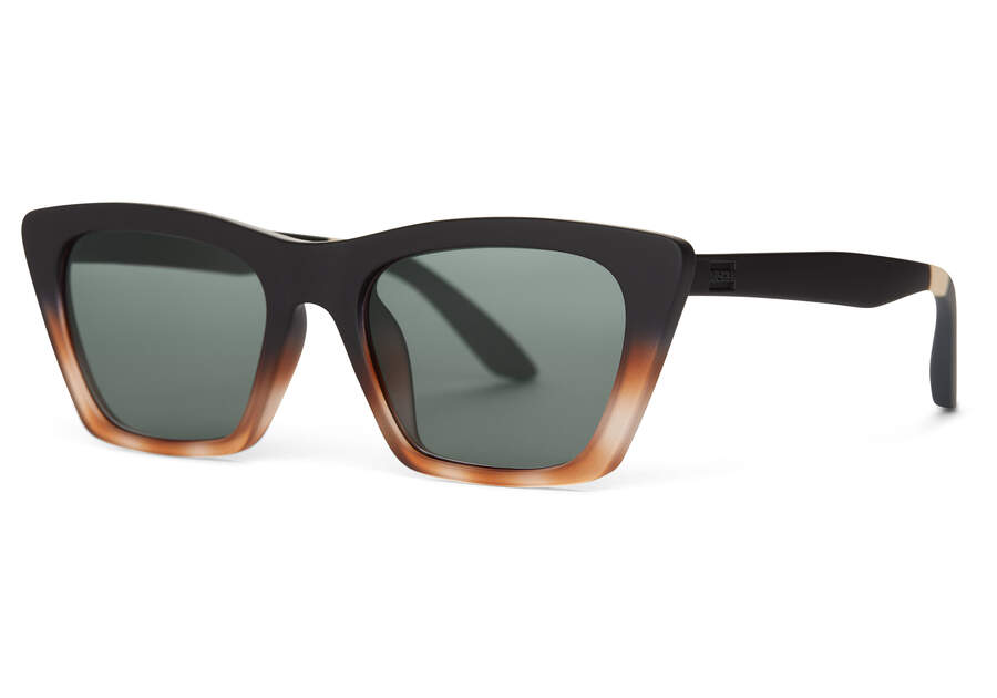 Toms Sahara Sonnenbrille Damen Schwarz Orange Grün Grau Schweiz | Bestellen Schweiz720-911