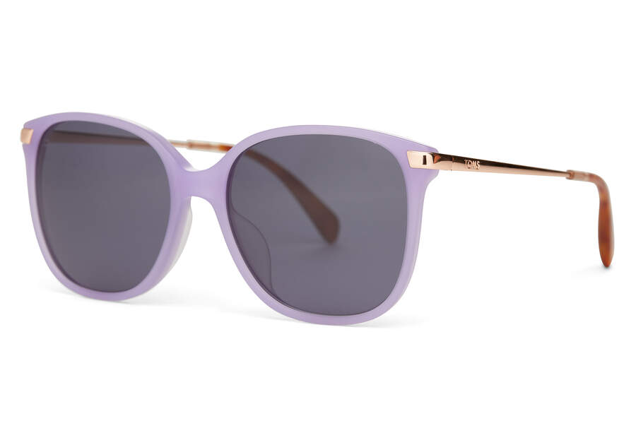 Toms Sandela 201 Sonnenbrille Damen Lavendel Rosa Gold Dunkelgrau Schweiz | Bestellen Schweiz131-450