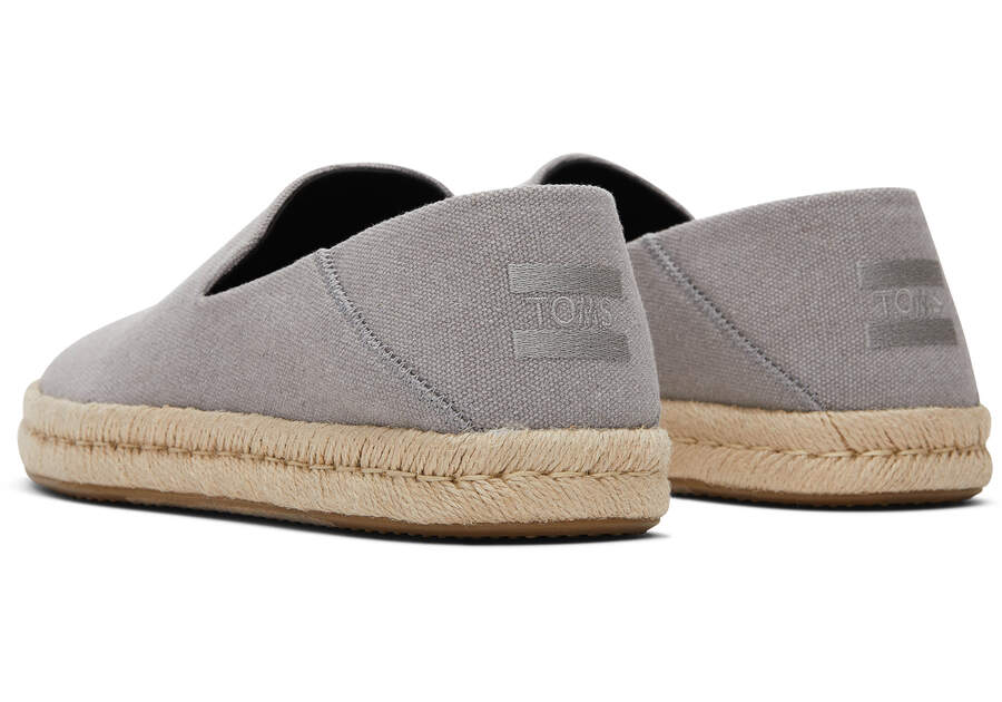 Toms Santiago Recycled Baumwoll Canvas Alpargatas Herren Tiefesgrau Schweiz | Bestellen Schweiz791-168