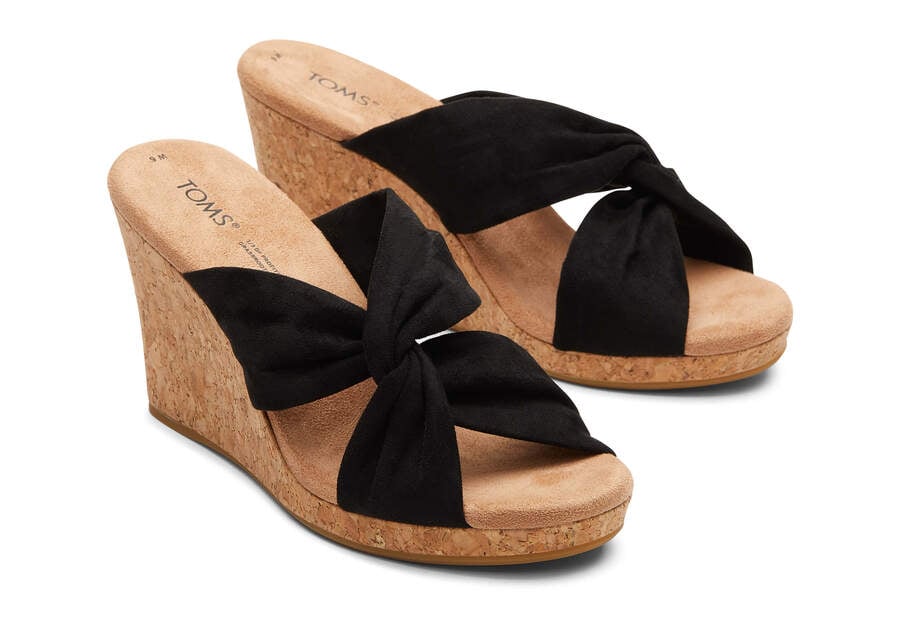 Toms Serena Wedge Sandal Sandalen Damen Schwarz Schweiz | Bestellen Schweiz618-311