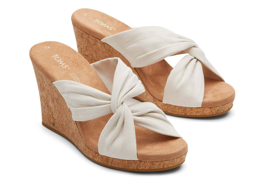 Toms Serena Wedge Sandal Sandalen Damen Beige Schweiz | Bestellen Schweiz826-654