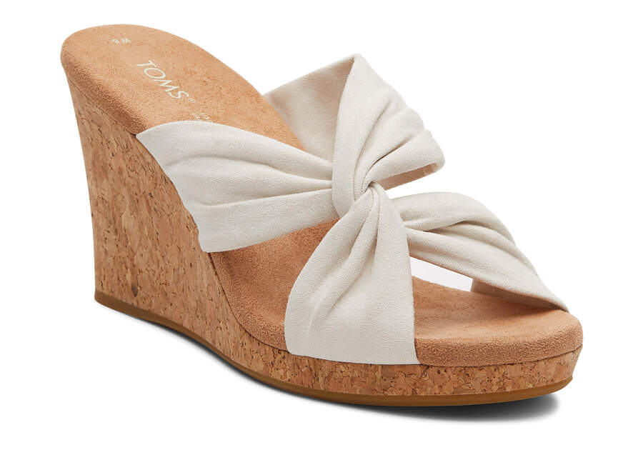 Toms Serena Wedge Sandal Sandalen Damen Beige Schweiz | Bestellen Schweiz826-654