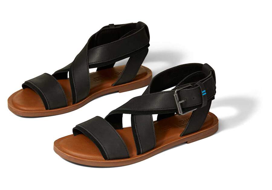 Toms Sidney Sandal Sandalen Damen Schwarz Schweiz | Bestellen Schweiz847-346