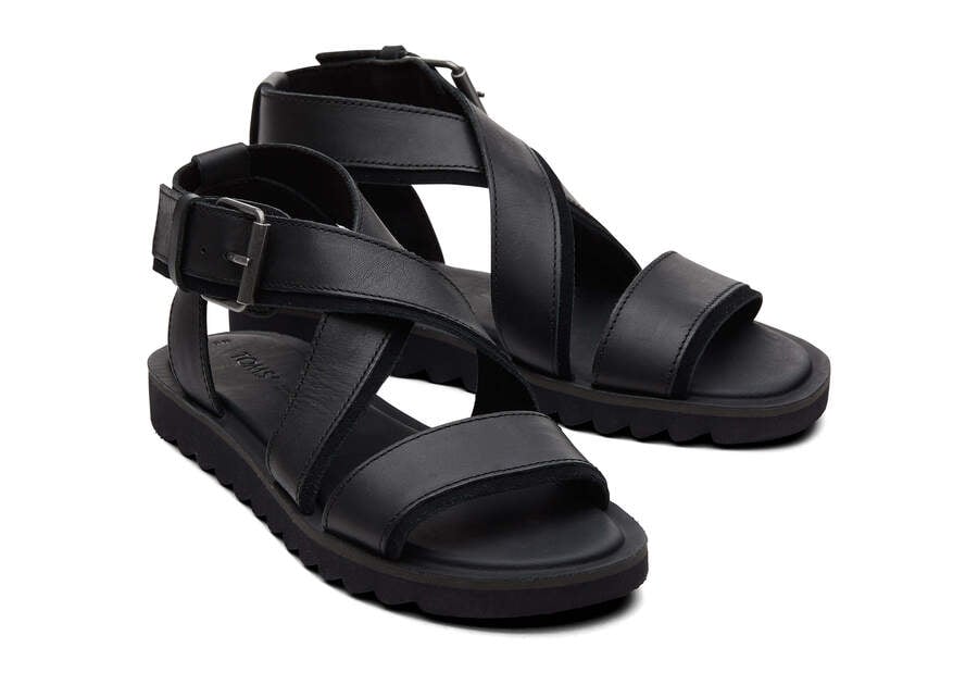 Toms Sidney Tread Sandal Sandalen Damen Schwarz Schweiz | Bestellen Schweiz139-308