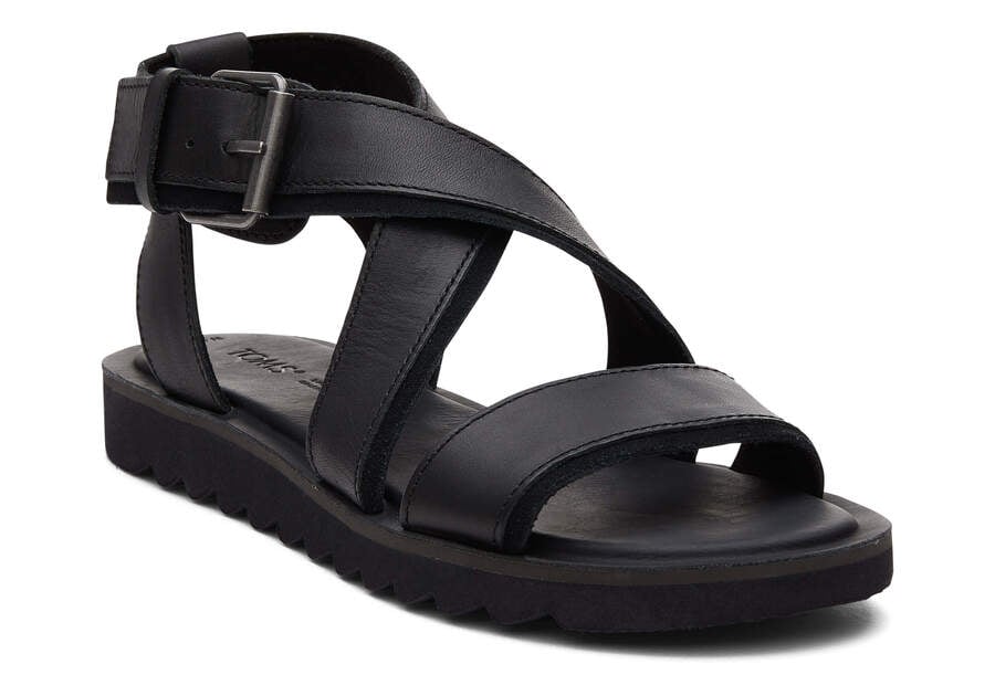 Toms Sidney Tread Sandal Sandalen Damen Schwarz Schweiz | Bestellen Schweiz139-308