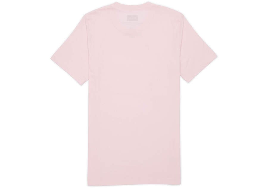 Toms Stacked Logo Kurzes Sleeve Tee T-shirts Damen Rosa Schweiz | Bestellen Schweiz360-494