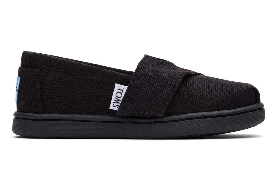 Toms Tiny Alpargata Canvas Alpargatas Kinder Schwarz Schweiz | Bestellen Schweiz010-458