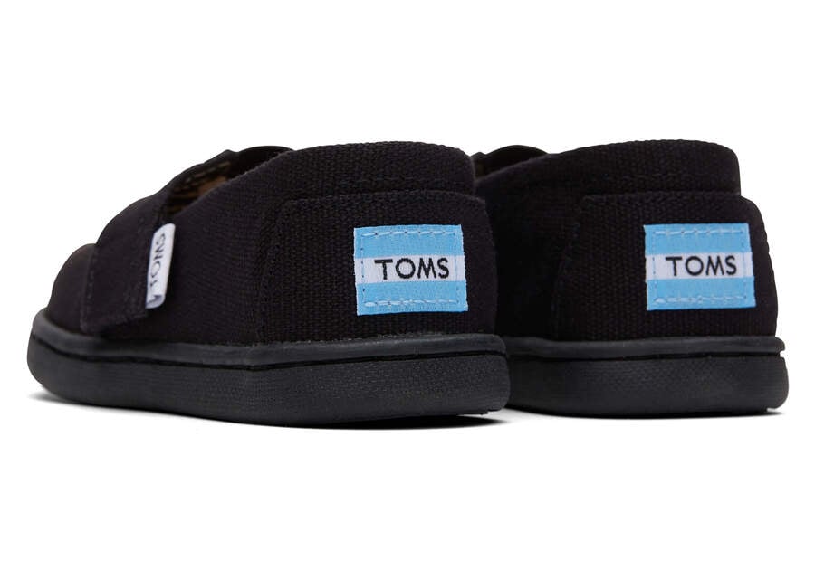 Toms Tiny Alpargata Canvas Alpargatas Kinder Schwarz Schweiz | Bestellen Schweiz010-458