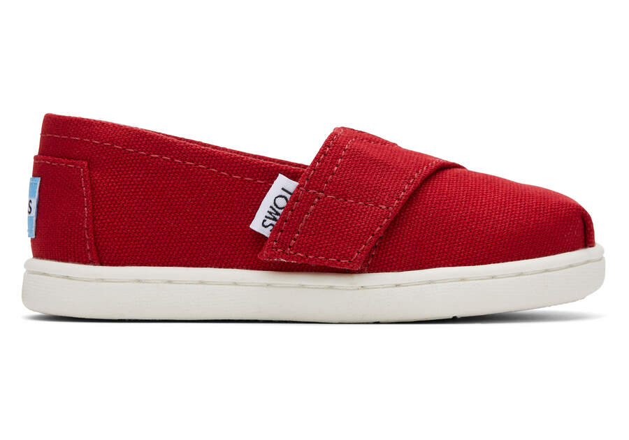 Toms Tiny Alpargata Canvas Alpargatas Kinder Rot Schweiz | Bestellen Schweiz413-825