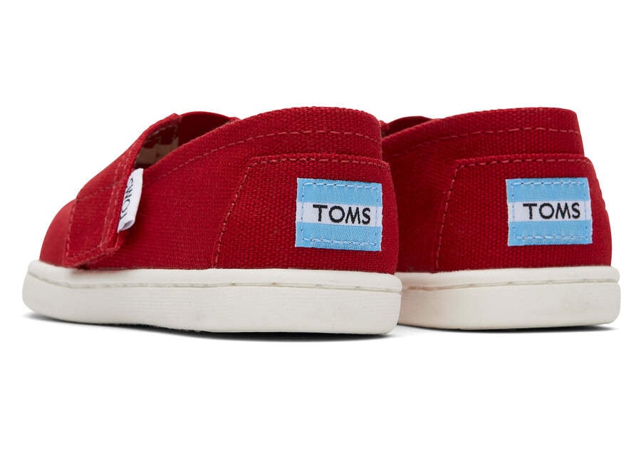 Toms Tiny Alpargata Canvas Alpargatas Kinder Rot Schweiz | Bestellen Schweiz413-825