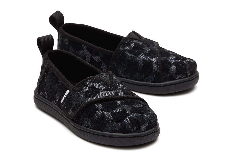 Toms Tiny Alpargata Cats Alpargatas Kinder Schwarz Schweiz | Bestellen Schweiz629-784