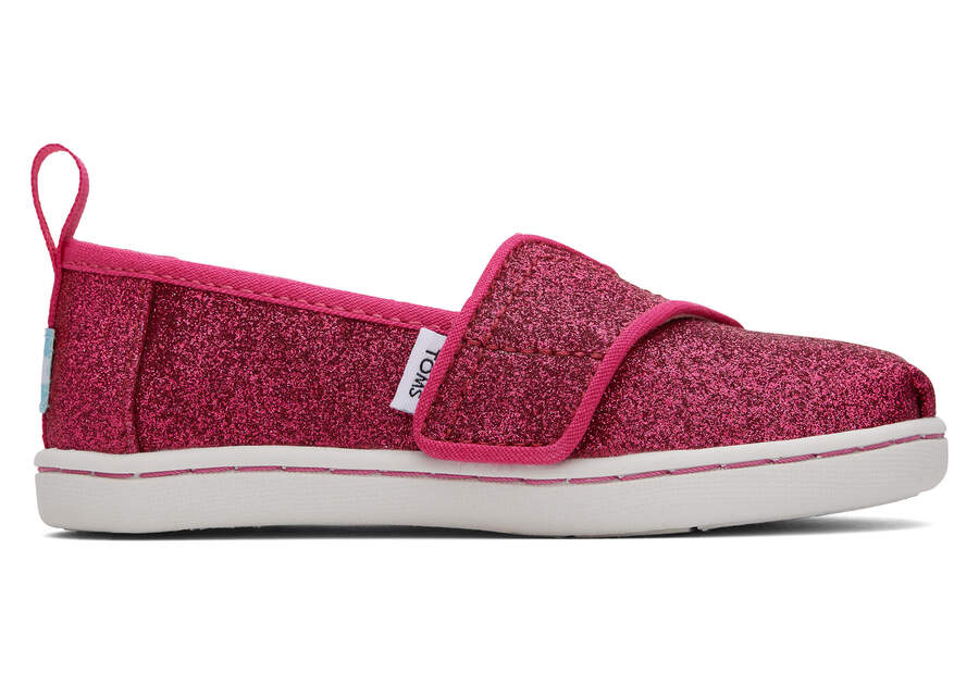 Toms Tiny Alpargata Glitter Alpargatas Kinder Dunkelrosa Schweiz | Bestellen Schweiz128-187