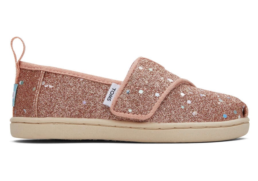 Toms Tiny Alpargata Glitter Alpargatas Kinder Rosa Gold Schweiz | Bestellen Schweiz377-123