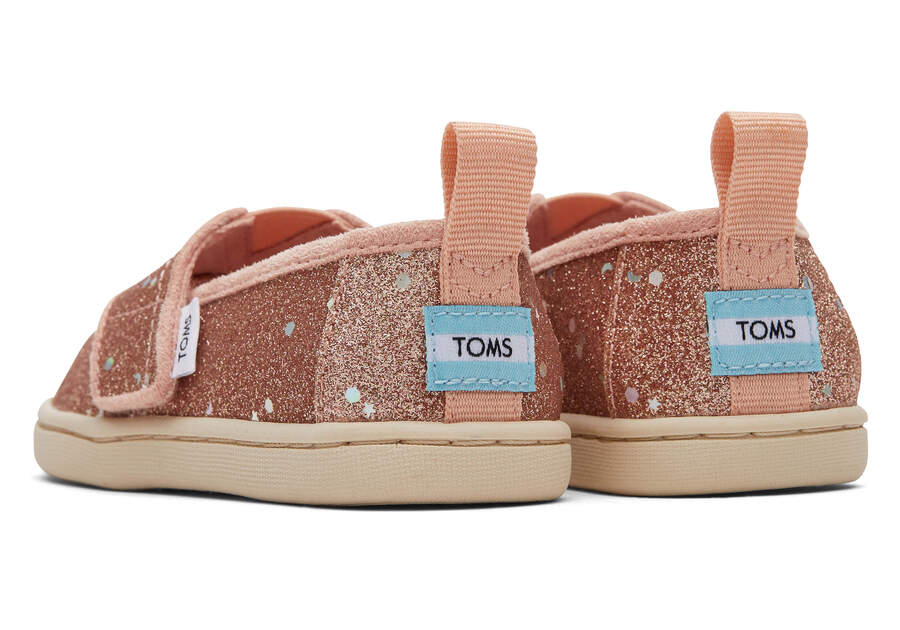 Toms Tiny Alpargata Glitter Alpargatas Kinder Rosa Gold Schweiz | Bestellen Schweiz377-123