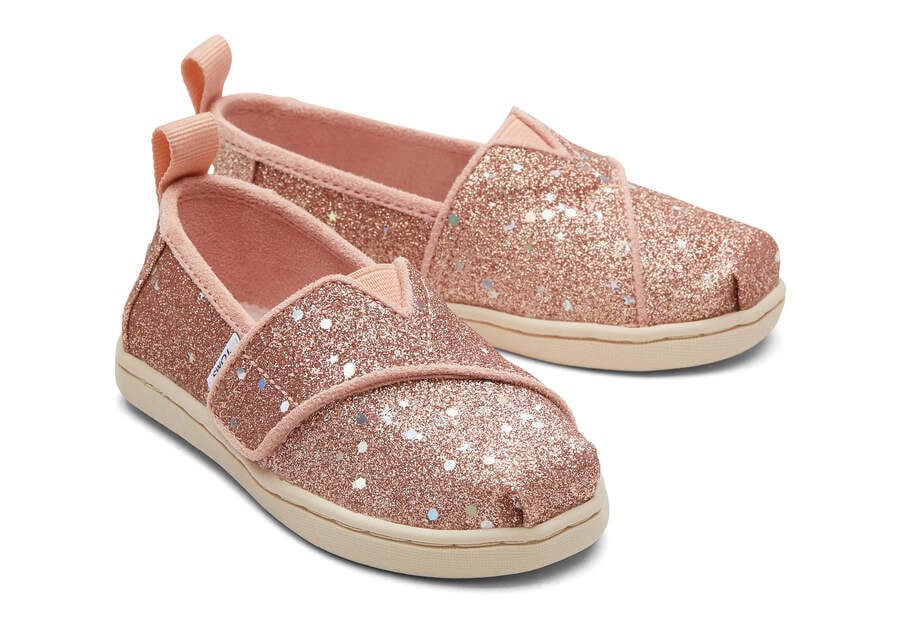 Toms Tiny Alpargata Glitter Alpargatas Kinder Rosa Gold Schweiz | Bestellen Schweiz377-123