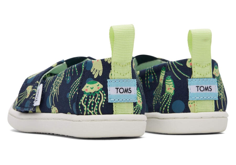 Toms Tiny Alpargata Glow In The Dark Jellyfish Alpargatas Kinder Dunkelnavy Schweiz | Bestellen Schweiz535-582