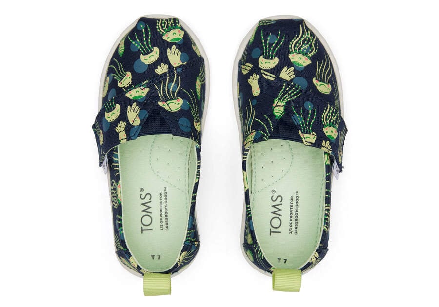 Toms Tiny Alpargata Glow In The Dark Jellyfish Alpargatas Kinder Dunkelnavy Schweiz | Bestellen Schweiz535-582