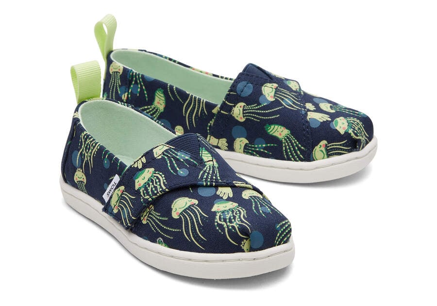 Toms Tiny Alpargata Glow In The Dark Jellyfish Alpargatas Kinder Dunkelnavy Schweiz | Bestellen Schweiz535-582