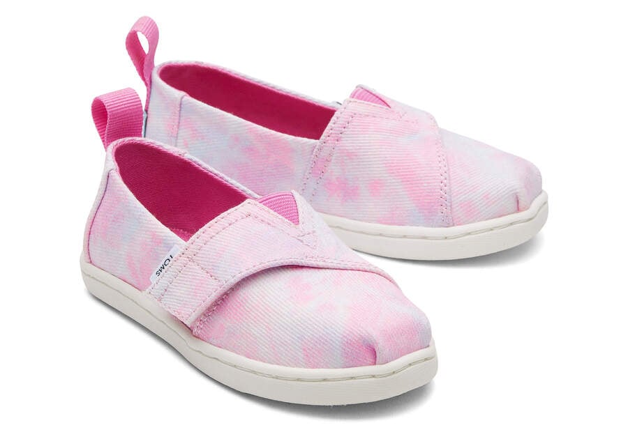 Toms Tiny Alpargata Multi Tie Dye Twill Alpargatas Kinder Rosa Mehrfarbig Schweiz | Bestellen Schweiz911-720