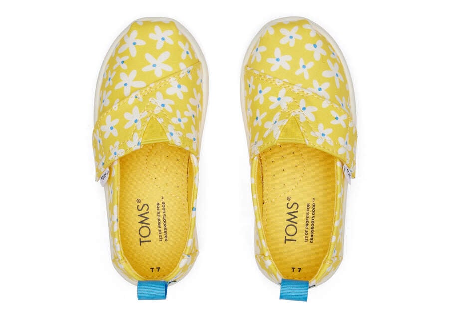 Toms Tiny Alpargata Sun Daisies Alpargatas Kinder Gelb Orange Schweiz | Bestellen Schweiz802-463