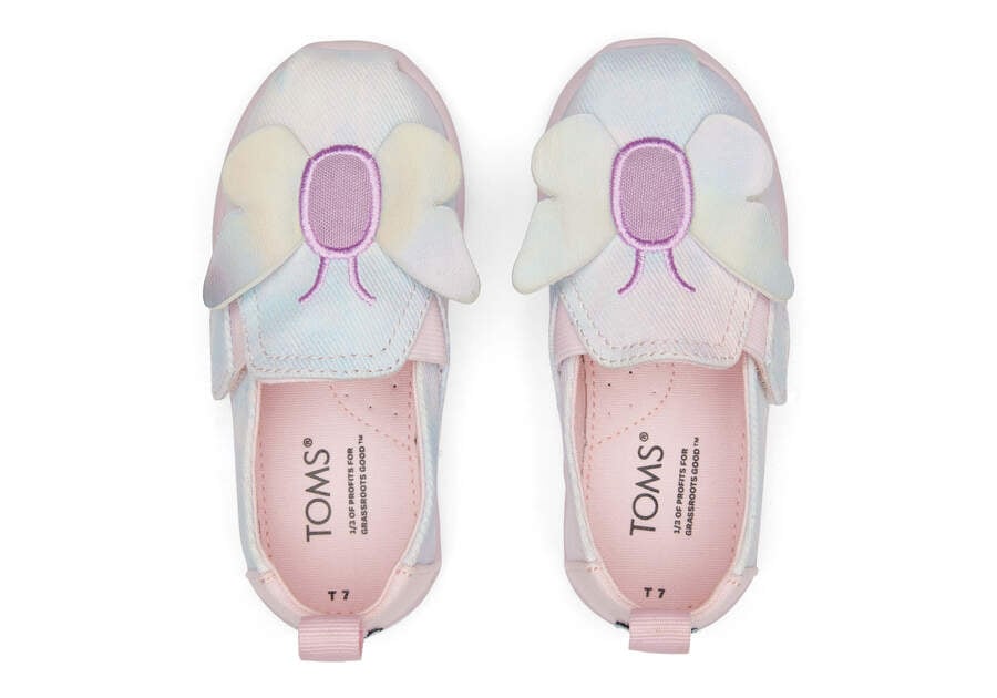 Toms Tiny Alpargata Twin Gore Tie Dye Twill Butterfly Alpargatas Kinder Rosa Schweiz | Bestellen Schweiz329-897