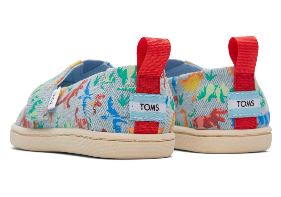 Toms Tiny Alpargata Washed Denim Dinomite Dinos Alpargatas Kinder Blau Schweiz | Bestellen Schweiz733-155