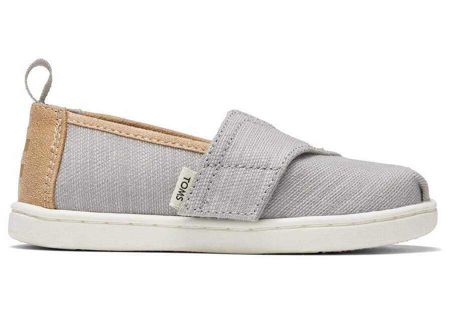 Toms Tiny Alpargata Woven Alpargatas Kinder Grau Schweiz | Bestellen Schweiz603-329