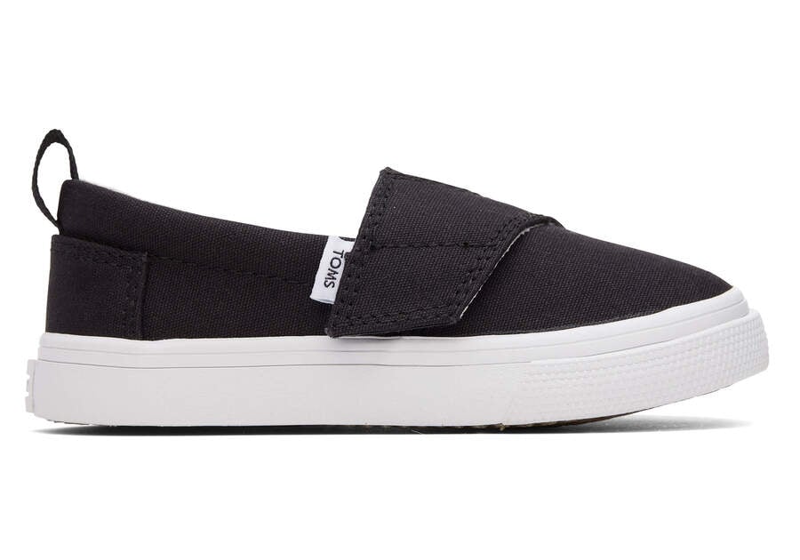 Toms Tiny Fenix Slip-On Canvas Sneakers Kinder Schwarz Schweiz | Bestellen Schweiz707-462