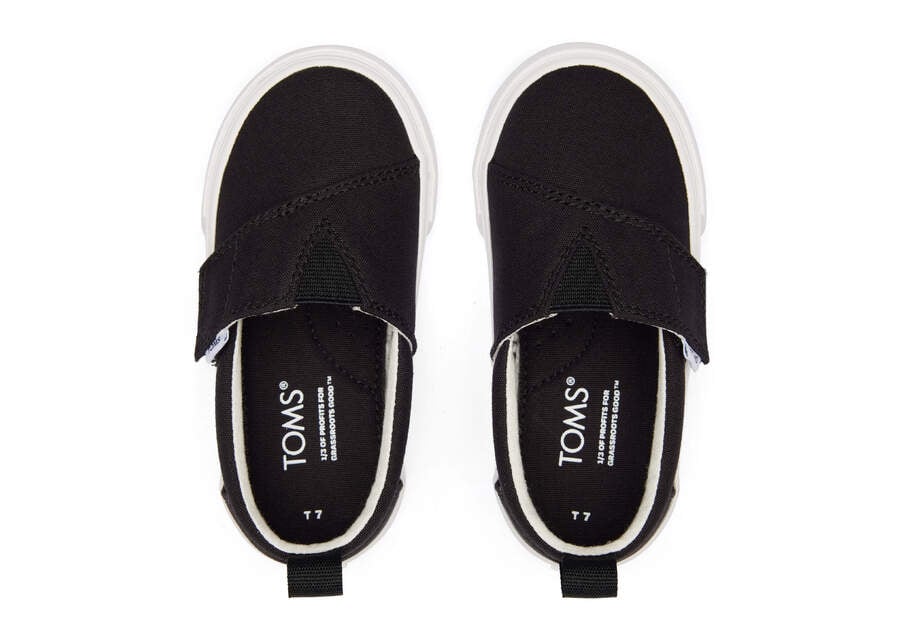 Toms Tiny Fenix Slip-On Canvas Sneakers Kinder Schwarz Schweiz | Bestellen Schweiz707-462