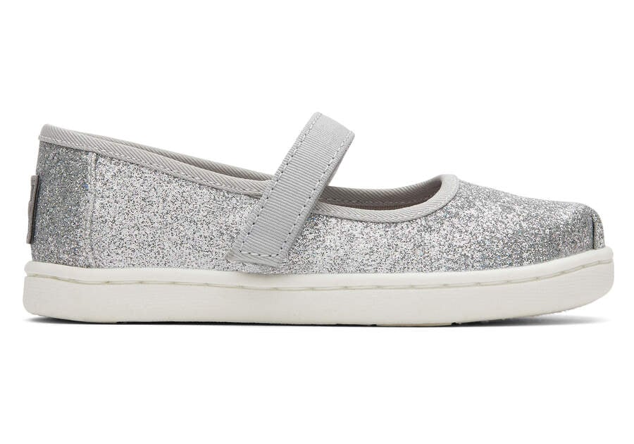 Toms Tiny Mary Jane Slip On Kinder Silber Schweiz | Bestellen Schweiz744-797