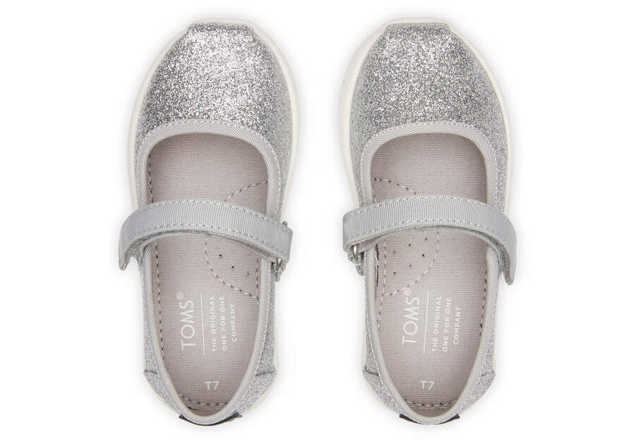 Toms Tiny Mary Jane Slip On Kinder Silber Schweiz | Bestellen Schweiz744-797