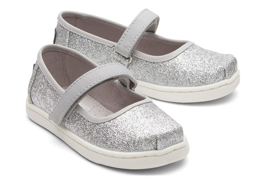 Toms Tiny Mary Jane Slip On Kinder Silber Schweiz | Bestellen Schweiz744-797