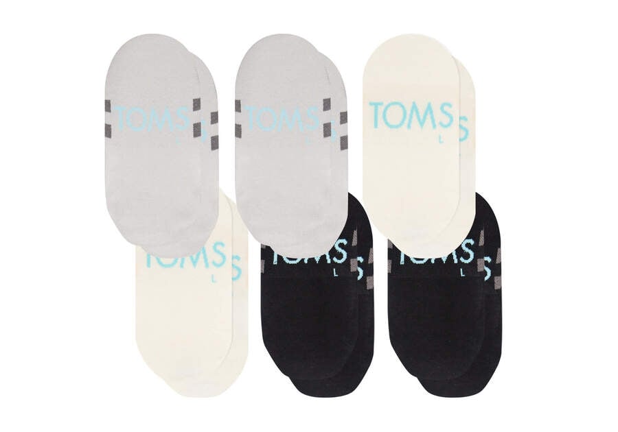 Toms Ultimate No Show Socks Basics 6 Pack Socken Herren Mehrfarbig Schweiz | Bestellen Schweiz059-395