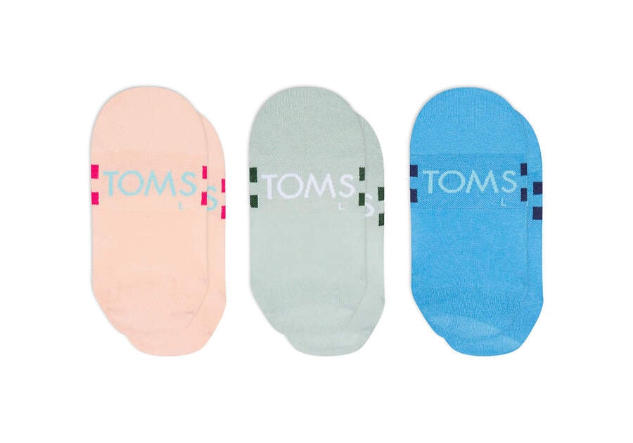 Toms Ultimate No Show Socks Brights 3 Pack Socken Herren Mehrfarbig Schweiz | Bestellen Schweiz432-037