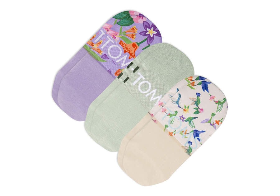 Toms Ultimate No Show Socks Hummingbird 3 Pack Socken Damen Mehrfarbig Schweiz | Bestellen Schweiz062-869